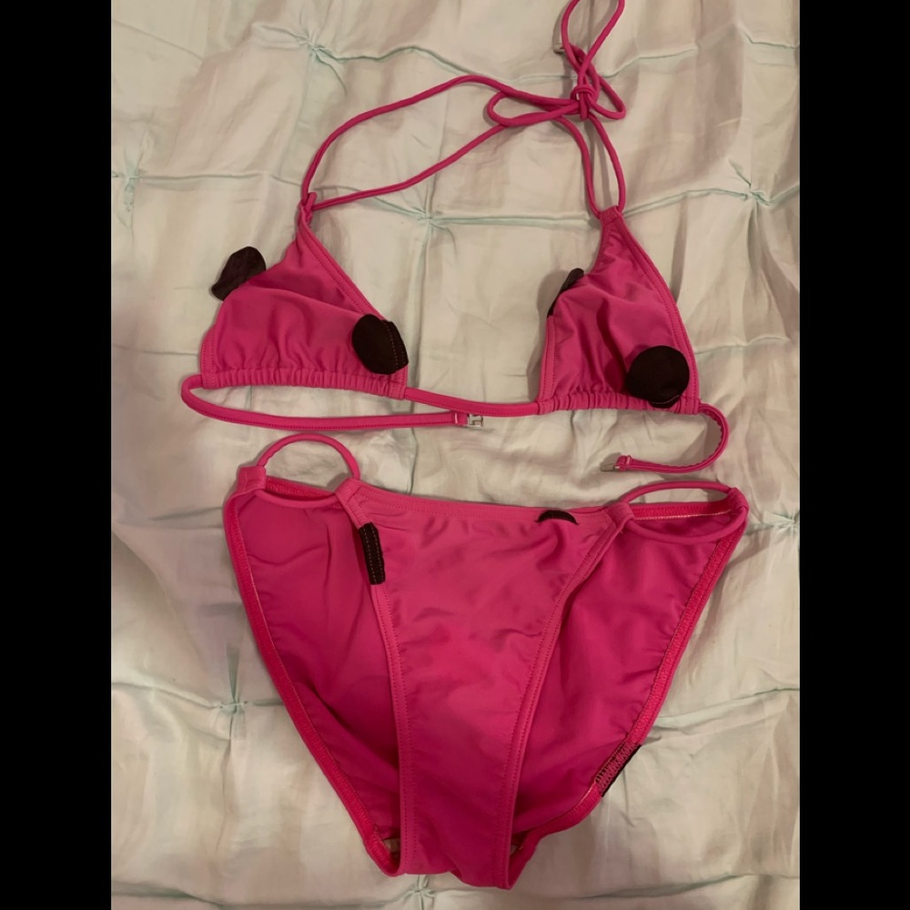 WOMENS TOMAS MAIER HOT PINK BIKINI